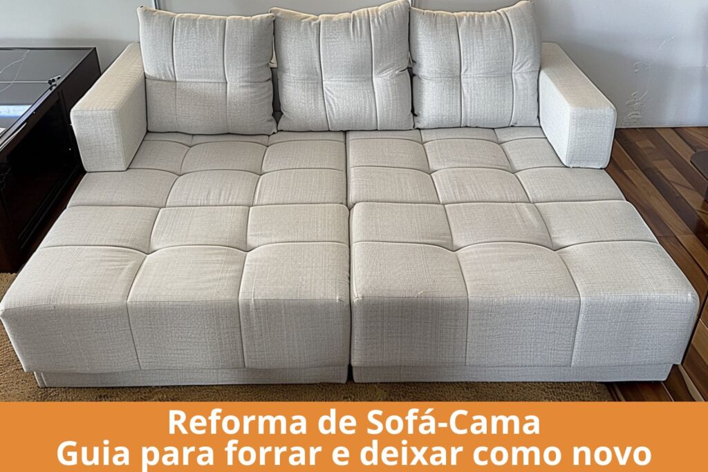 Reforma de Sofá-Cama guia completo para forrar e deixar como novo