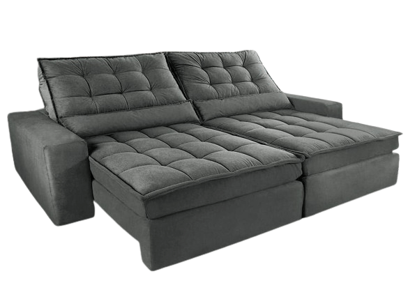 Melhor sofá: 12 melhores sofás do mercado (retráteis, reclináveis, cama e mais) (22) Sofa Retratil e Reclinavel com Molas Ensacadas Cama inBox Gold 212m Tecido Suede Velusoft Cinza