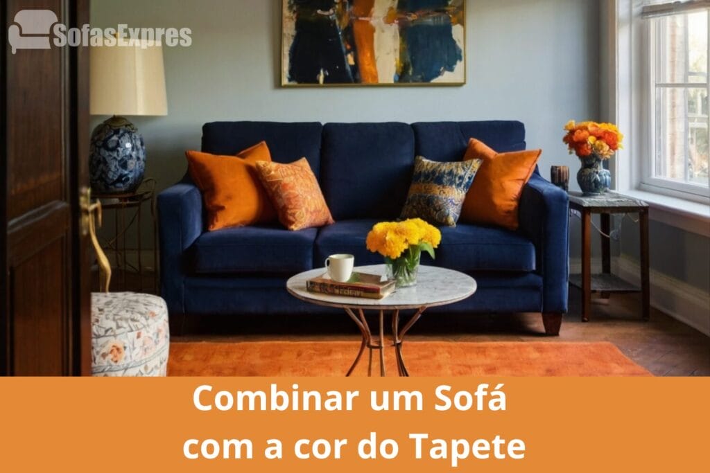 Dicas de como combinar um sofá com a cor do tapete