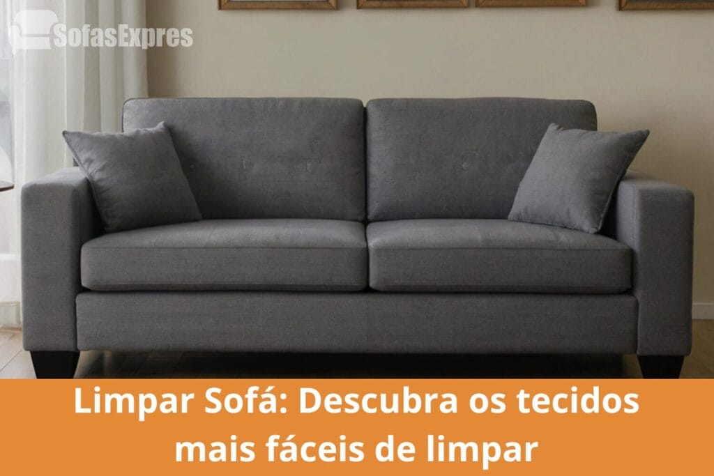 sofá fáceis de limpar